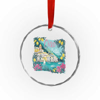 Ciao Bella Italy Amalfi Coast Crystal Glass Ornament Lemons and Florals Nostalgic Village - Wonder Print Shop
