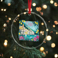 Ciao Bella Italy Amalfi Coast Crystal Glass Ornament Lemons and Florals Nostalgic Village - Wonder Print Shop