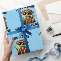 Cinco De Drinko Margarita Wrapping Paper Roll Funny Drinking Lizard Cinco De Mayo Fiesta