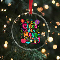 Cinco de Mayo Crystal Glass Ornament Funny Mexican Fiesta