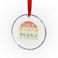 Class of 1976 50 Years Later Crystal Glass Ornament Retro Sunset Graduation Birthday 50th Milestone
