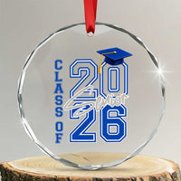 Class of 2026 Senior Crystal Glass Ornament School Graduation 26