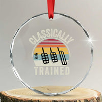 Classically Trained Car Crystal Glass Ornament Funny Manual Transmission Driver