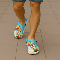 Collectivity of Saint Martin Clogs Shoes Hibiscus Flowers Tropical Beach - Wonder Print Shop