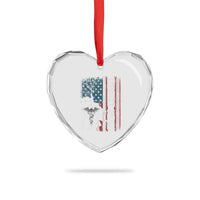 Combat Medic Soldier Heart Crystal Glass Ornament Medical Military American Flag - Wonder Print Shop