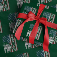 Combat Medic Soldier Wrapping Paper Roll Medical Military American Flag - Wonder Print Shop