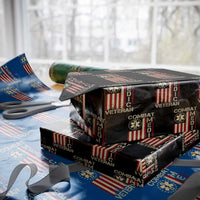 Combat Medic Veteran Wrapping Paper Roll Medical Military Vintage American Flag - Wonder Print Shop