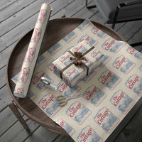 Coming To The Cottage Wrapping Paper Roll LGBT Romance Hockey Fan
