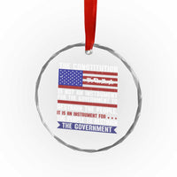 Constitution Liberty American Patriotic Crystal Glass Ornament We The People US Flag - Wonder Print Shop