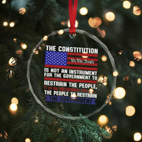 Constitution Liberty American Patriotic Crystal Glass Ornament We The People US Flag - Wonder Print Shop