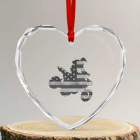 Cool ATV Heart Crystal Glass Ornament Quad 4 Wheeler ATV Riding American Flag - Wonder Print Shop