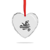 Cool ATV Heart Crystal Glass Ornament Quad 4 Wheeler ATV Riding American Flag - Wonder Print Shop