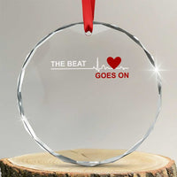 Cool Heart Surgery Survivor Crystal Glass Ornament Heart Attack Surgery The Beat Goes On Rehab Recover