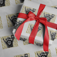 Cool Kindergarten Raccoon Back to School Wrapping Paper Roll First Day of School Funny Kids Gift