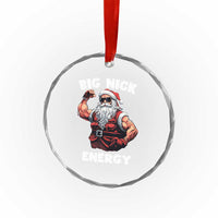 Cool Santa Claus Crystal Glass Ornament Big Nick Energy TS02