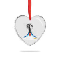 Copy Moon Joy Heart Crystal Glass Ornament Rocket Launch Full Moon