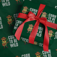 Corn To Be Wild Wrapping Paper Roll Funny Cowboy Cornboy - Wonder Print Shop