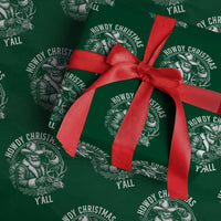 Cowboy Santa Claus Wrapping Paper Roll Howdy Christmas Y'all Western Country - Wonder Print Shop