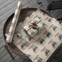 Cowboy Santa Western Christmas Wrapping Paper Roll Rockin Around The Xmas Tree - Wonder Print Shop