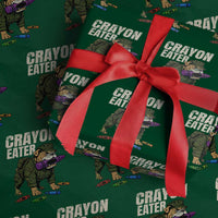 Crayon Eater Wrapping Paper Roll Funny Bulldog Military Corps Proud Soldier Family - Wonder Print Shop