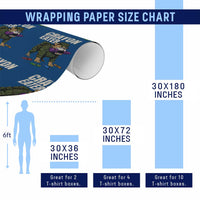 Crayon Eater Wrapping Paper Roll Funny Bulldog Military Corps Proud Soldier Family - Wonder Print Shop