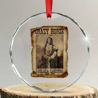 Crazy Horse Crystal Glass Ornament Legendary Oglala Sioux Lakota Leader Native American Indian TS10