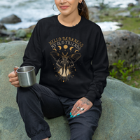 Moth Sweatshirt Hello Darkness My Old Friend Sound Of Silence Starry Luna Moth Actias Luna Mystic Alchemy Moth Spirit Animal Celestial Shirt for Women, Moth T-shirt, Spiritual Shirt, - Wonder Print Shop