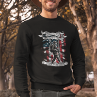 American Veteran Sweatshirt I Walked The Walked So You Could Talk The Talk American Flag - Wonder Print Shop