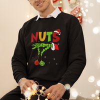 Christmas Couples Sweatshirt Chestnuts Xmas Matching Family Funny Nuts Skeleton - Wonder Print Shop