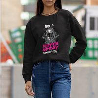 Armed Girl Sweatshirt Not A Pepper Spray Kind Of Girl American Flag Combat Boots - Wonder Print Shop