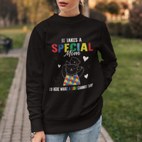 Autism Awareness Sweatshirt It Takes A Special Mom To Hear What A Son Cannot Say - Wonder Print Shop