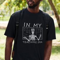 Funny Skeleton Teacher T Shirt In My Teaching Era Back To School - Wonder Print Shop