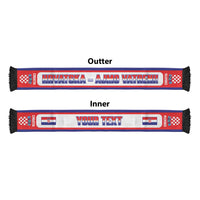 Croatia 2026 Football Personalised Soccer Scarf Hrvatska - Ajmo Vatreni