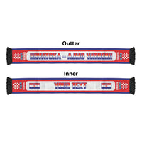 Croatia 2026 Football Personalised Soccer Scarf Hrvatska - Ajmo Vatreni