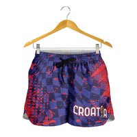 Croatia 2026 World Football Shorts for Women Hrvatska Vatreni - Wonder Print Shop