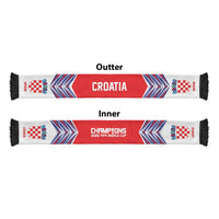 Croatia Football Nations 2026 Soccer Scarf Sporty Pattern