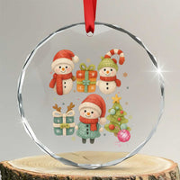 Crochet Christmas Crystal Glass Ornament Funny Xmas Gift For Crocheter - Wonder Print Shop