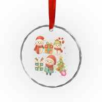 Crochet Christmas Crystal Glass Ornament Funny Xmas Gift For Crocheter - Wonder Print Shop