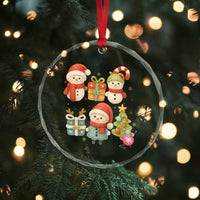 Crochet Christmas Crystal Glass Ornament Funny Xmas Gift For Crocheter - Wonder Print Shop