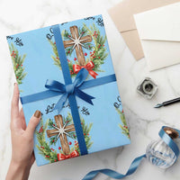 Cross Christmas Wrapping Paper Roll O Come Let Us Adove Him - Wonder Print Shop