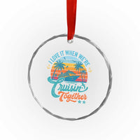 Cruising Matching Crystal Glass Ornament I Love It Cruisin Together Cruise Squad TS10