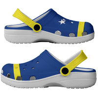 Curaçao Clogs Shoes Heritage Palette Flag-Inspired - Wonder Print Shop
