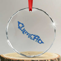 Curacao Flag Map Pride Crystal Glass Ornament Proud Curacaoan Heritage Gift