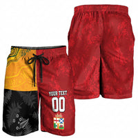 Custom British Lions-AUNZ Shorts for Men Australia-New Zealand Indigenous Motif LT09