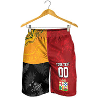 Custom British Lions-AUNZ Shorts for Men Australia-New Zealand Indigenous Motif LT09