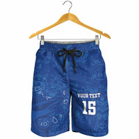 Custom Cape Verde Football Shorts for Men Go Champions Tubaroes Azuis - Wonder Print Shop