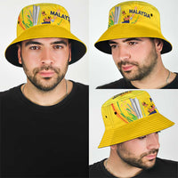 Custom Cricket Malaysia East Asia-Pacific Bucket Hat Malaysia Road to Glory - Wonder Print Shop