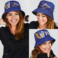 Custom Cricket Samoa East Asia-Pacific Bucket Hat Samoa Storming the Limits - Wonder Print Shop