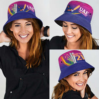 Custom Cricket UAE East Asia-Pacific Bucket Hat United Arab Emirates Champions Pride - Wonder Print Shop