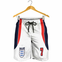 Custom England National Football Shorts for Men Retro Style-Inspired 1998 - Wonder Print Shop